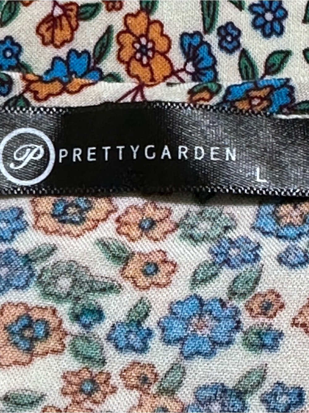 Pretty Garden Women’s Boho Floral/Paisley Maxi Dress Sz.L Cottagecore Prairie - Picture 6 of 8